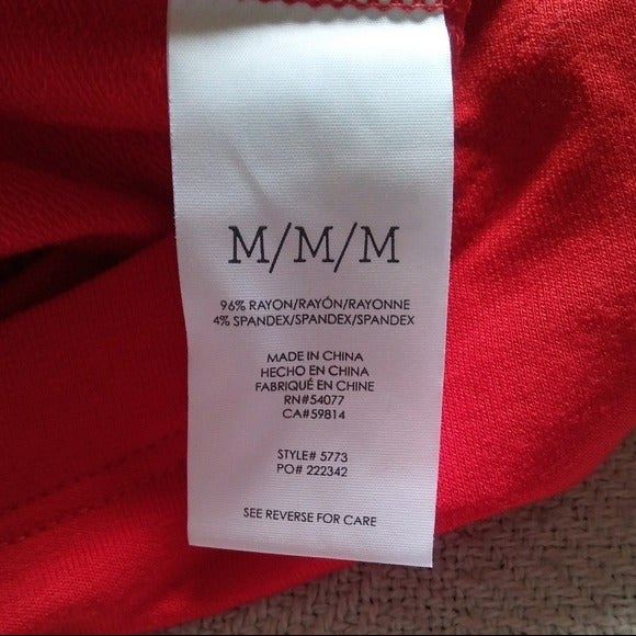 CAbi #5773 Uptown Sleeveless Red Jumpsuit one piece wrap front - Picture 7 of 11